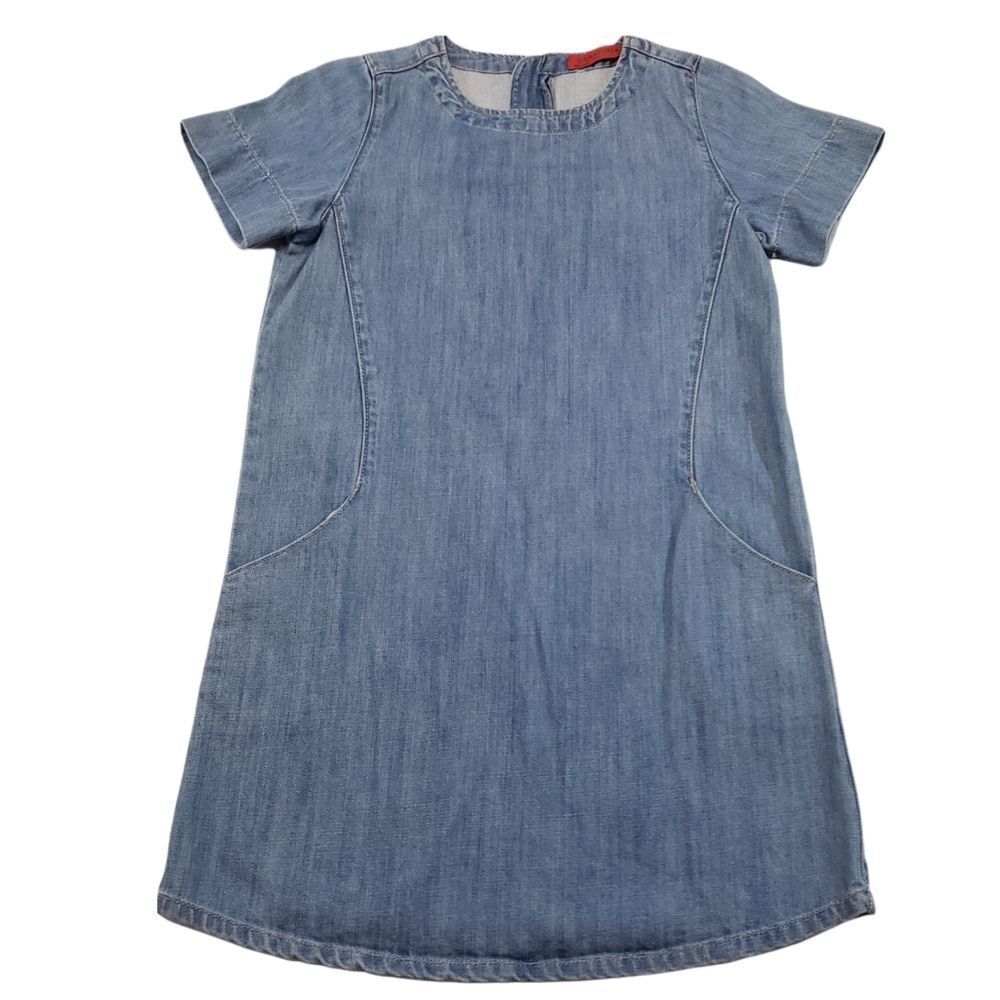 Signature 8 Dress Size Small Blue Denim Jean Dress Women's Denim Dress Used